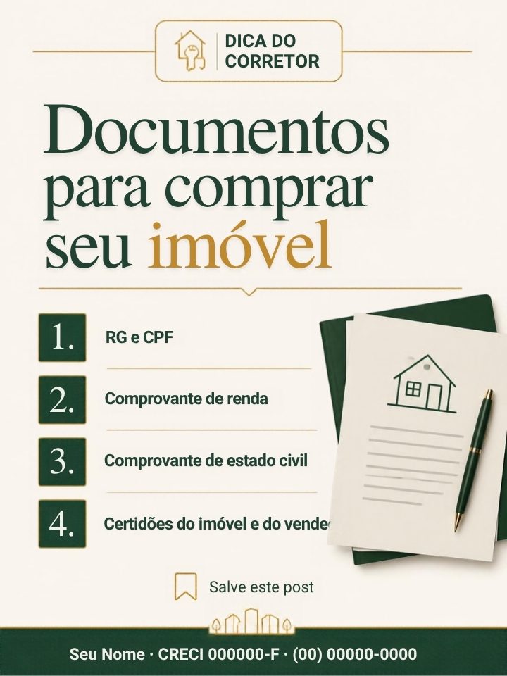 Template de dica do corretor